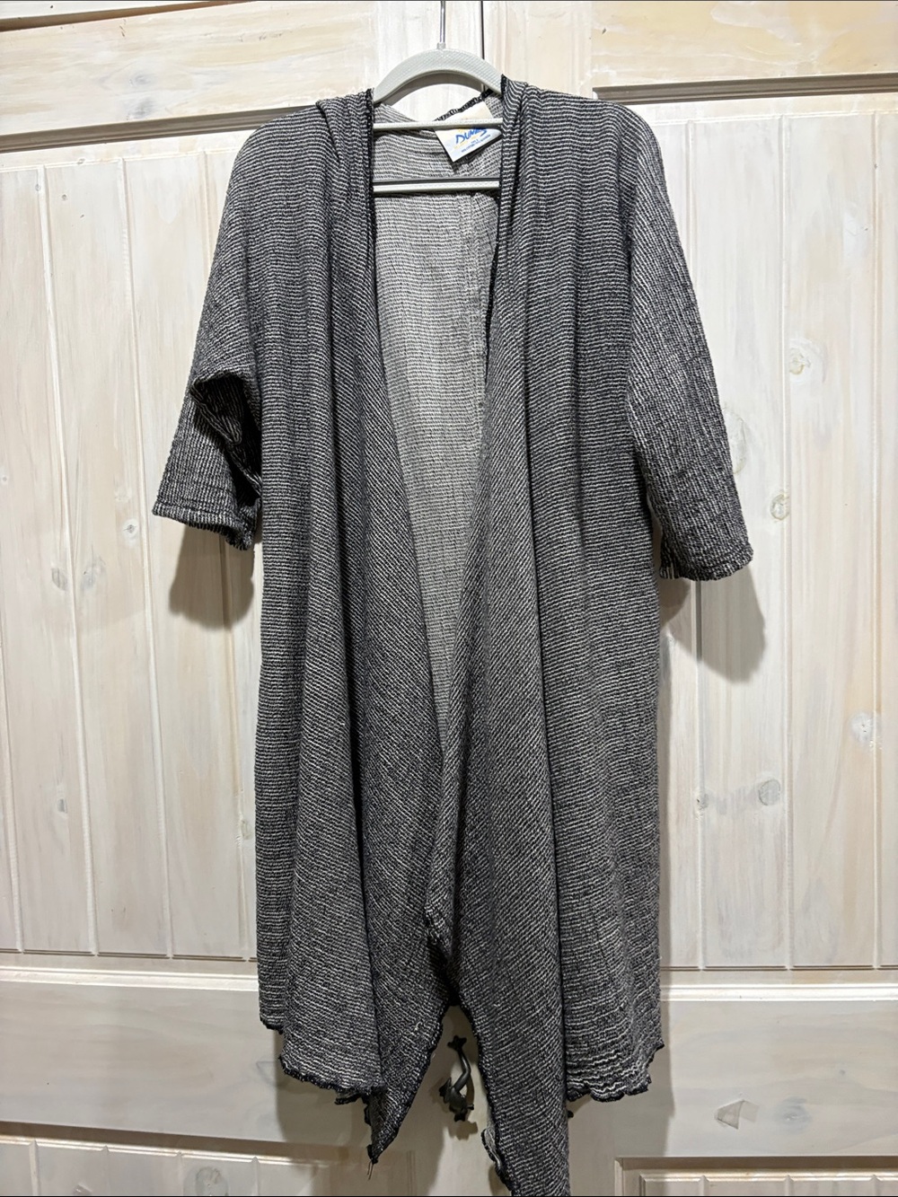 Dunes Open-Front Gray Draped Women’s Cardigan